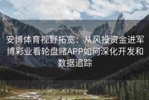 安博体育视野拓宽：从风投资金进军博彩业看轮盘赌APP如何深化开发和数据追踪